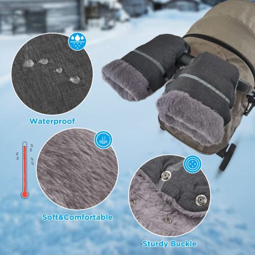 WD&CD Handmuff, Universal Buggy Pushchair Hand Muf 1