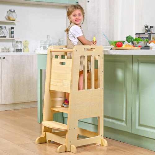 WINGYZ Wooden 3-Height Adjustable Toddler Learning