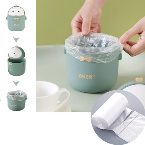 TOGHPUW Desk Bin, Mini Trash, Cute Small Waste Bin 2