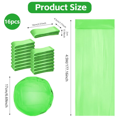BUTBU 16 Pack Nappy Bin Refill, 4.5m Nappy Bin Ref 1