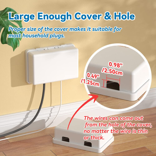 EUDEMON 1 Pack Baby Safety Electrical Outlet Cover 2