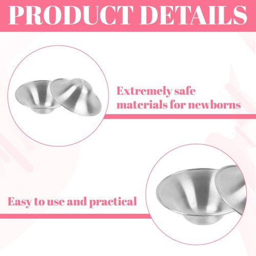 Silver Nipple Shields for Breastfeeding,2PCS Nippl 2