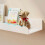 LevalCraft 3 Tier Floating Book Shelves, White Nur 5