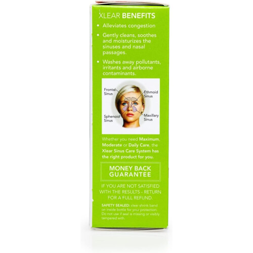 Xlear Natural Saline Nasal Spray with Xylitol, Nos 2