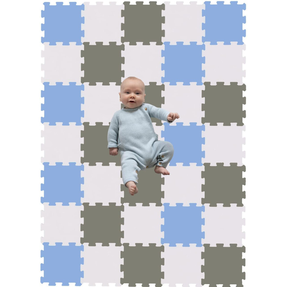 Interlocking Kids Play Mat Soft Foam Baby Playmats Safri