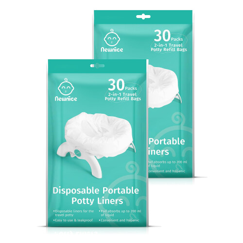 Newnice [60 Counts] Disposable Liners with 200ML A