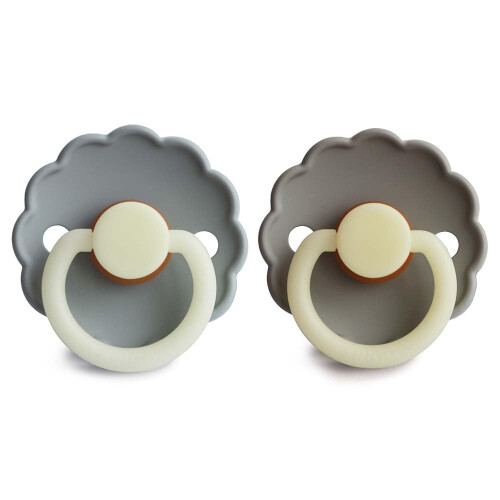 FRIGG Daisy Latex Pacifier Pack of 2 | Natural Rub 1
