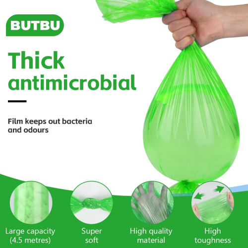 BUTBU 16 Pack Nappy Bin Refill, 4.5m Nappy Bin Ref 2
