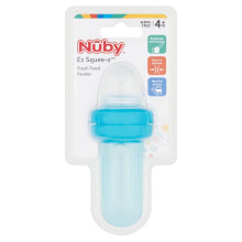 Nuby EZ Squeeze Weaning Self Feeder Baby Spoon, Bl