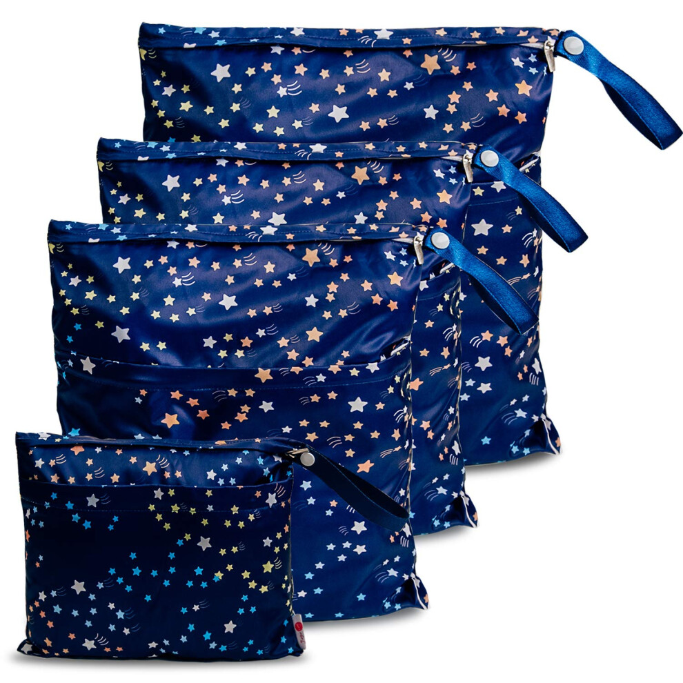 Nappy Bag 4Pcs Wet Bag For Baby Diapers W Joyo Roy