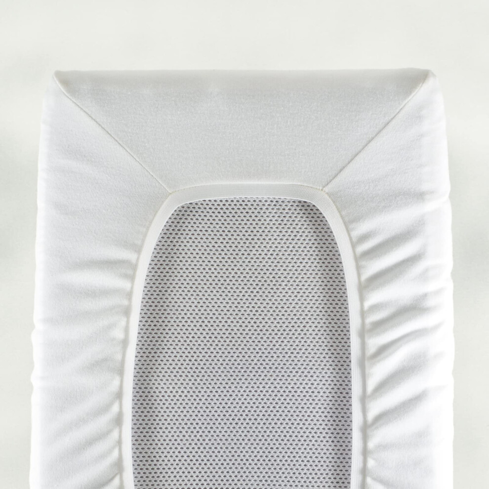 Glovesheet, Pram & Snuzpod*. Fitted Sheet For Mattress Approx: 80Cm X 38Cm. White Dk Glovesheets