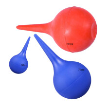 3 in 1 Ear Syringe - Reusable Ear Wax Removal Tool - 30ml/75ml Blue, 90ml Red