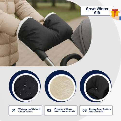 Croc n Frog Stroller Handmuffs for Pram – Thermal 2