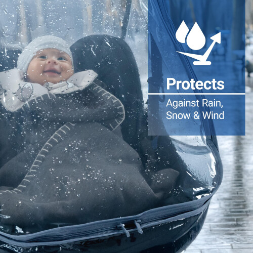 Zamboo Universal Car Seat Rain Cover with Quick-Ac 1