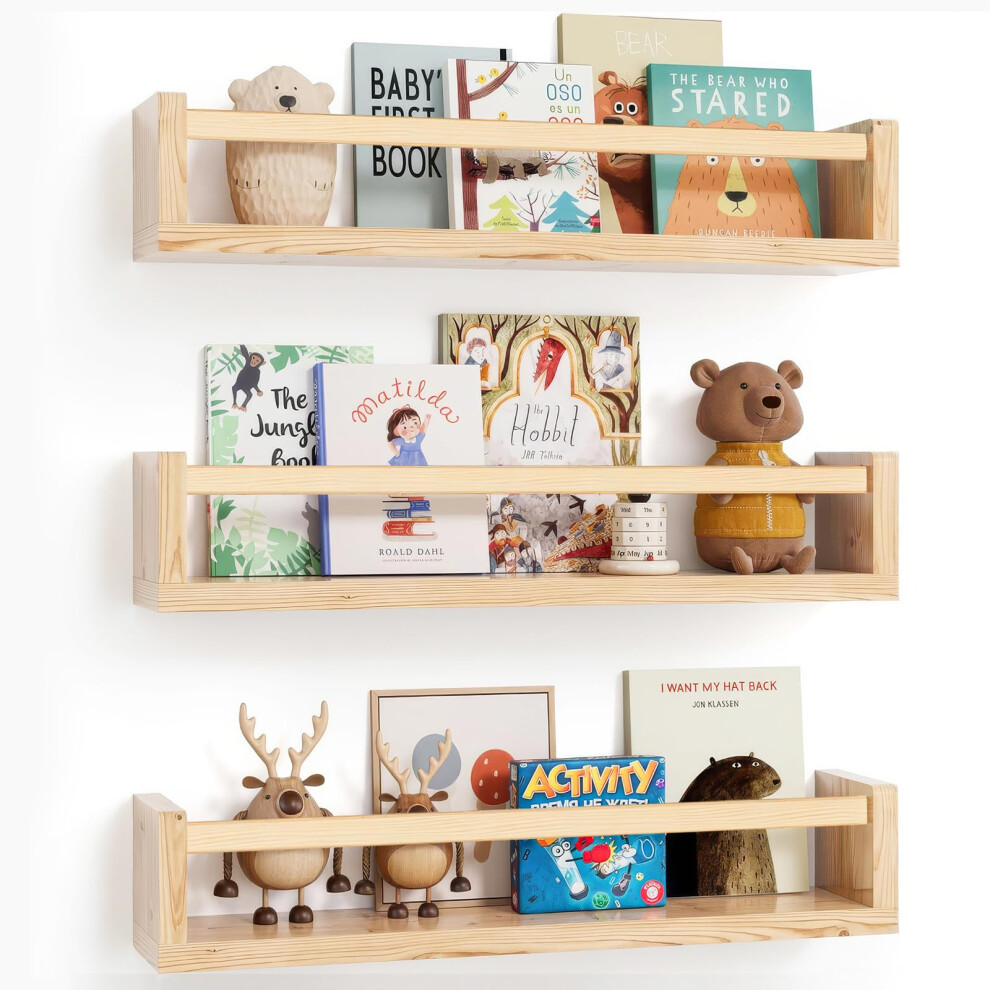 Zonjie Nursery Shelves Set Of 3-16.5 Inch Baby Flo