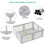 Seeday Baby Playpen, Grey Foldable Playpen for Bab 4