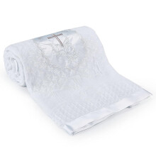 Booulfi Baby Blanket for Newborn Cross Embroidery
