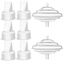 Replacement Duckbill Valves and Backflow Protector for Spectra, Compatible Pump Parts Spectra S1 S2 9 Plus by PumpMom (Not Original Accessories), Whi