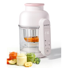 AMZCHEF 6-in-1 Baby Food Maker with Auto Steam & Blend, Touch Screen | 300ml Glass Baby Food Processor for Healthy Homemade Food| BPA-Free, Auto-Cook