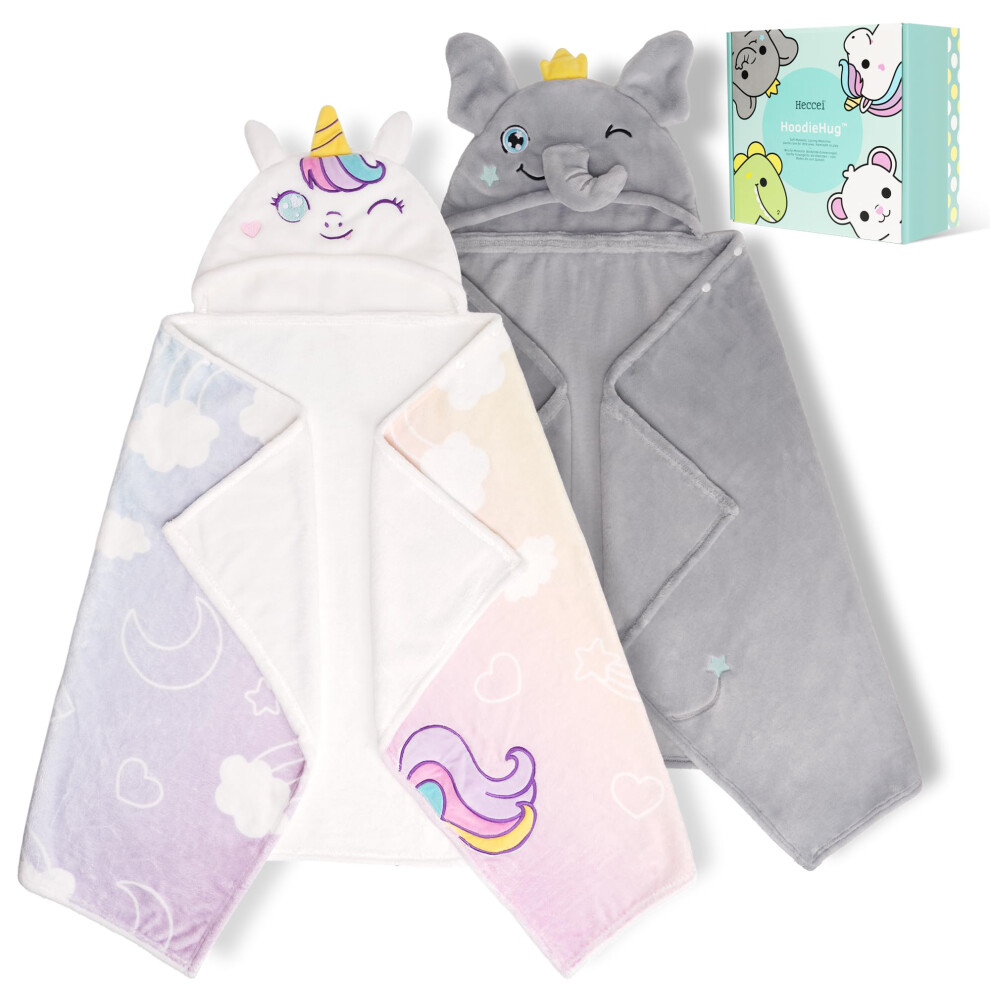 Hooded Towel For Toddlers Extra Large 140X70 Cm Kids Bath Towel With Hood, Premium Soft & Absorbent Baby Towel For Swimming Beach After Bath Heccei