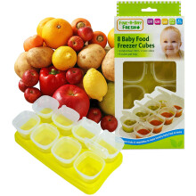 Baby Weaning Food Freezing Cubes Tray Pots Freezer Storage Containers BPA Free