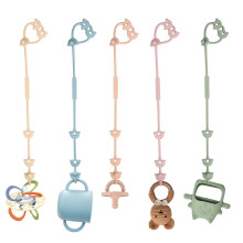 MumEZ Dummy Clip - 5 Pack Pacifier Clips for Boys