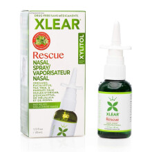 Xlear Rescue Natural Nasal Spray with Xylitol, Oregano and Tea Tree (Pack of 1)