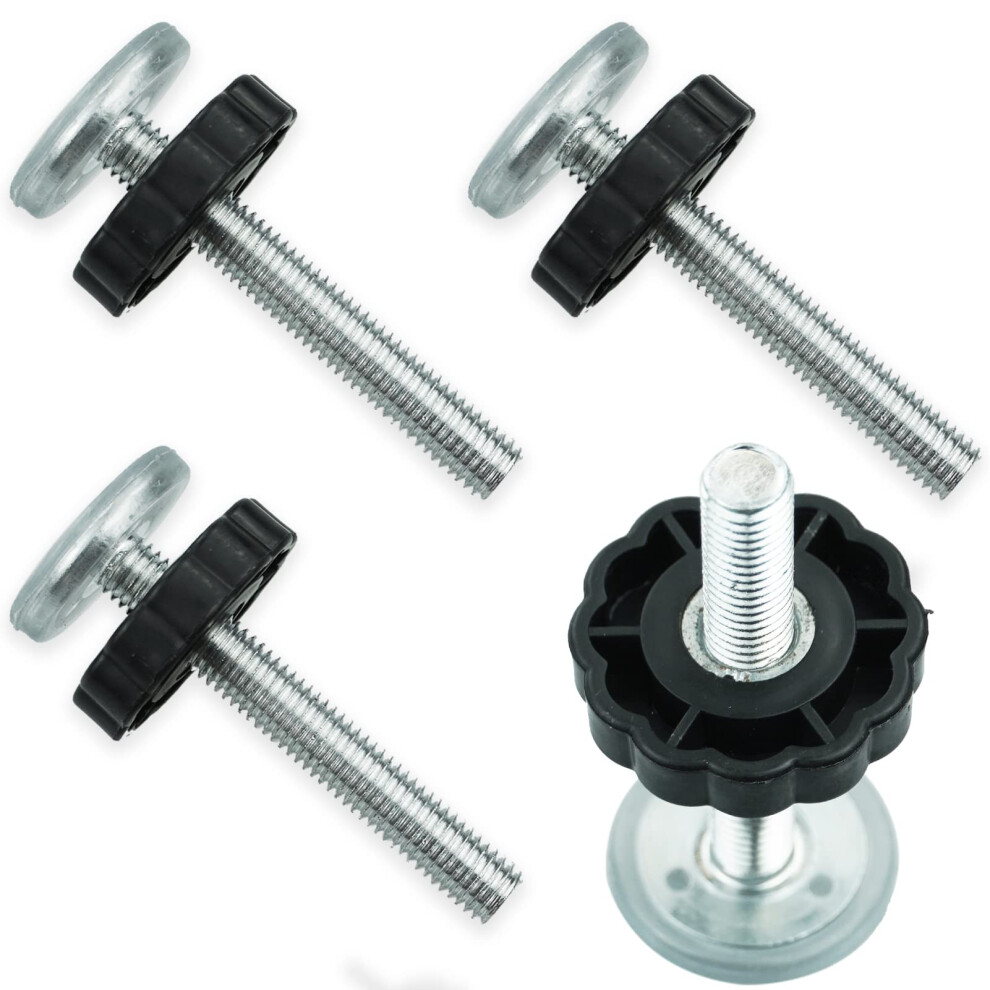4 Packs Pressure Mounted Baby Gates Threaded Spindle Rods, Walk Thru Gates Accessory M10 X 10Mm Screw Bolts Kit For Baby Gates Stair Gates Dog Gate P Szcxdkj