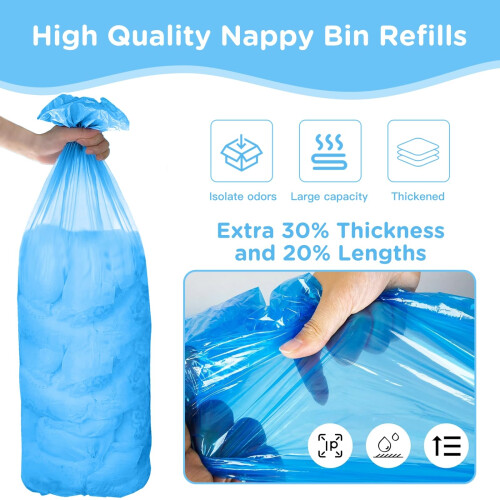 Nappy Bin Refill, Newborn Baby Diaper Pail Refill 1