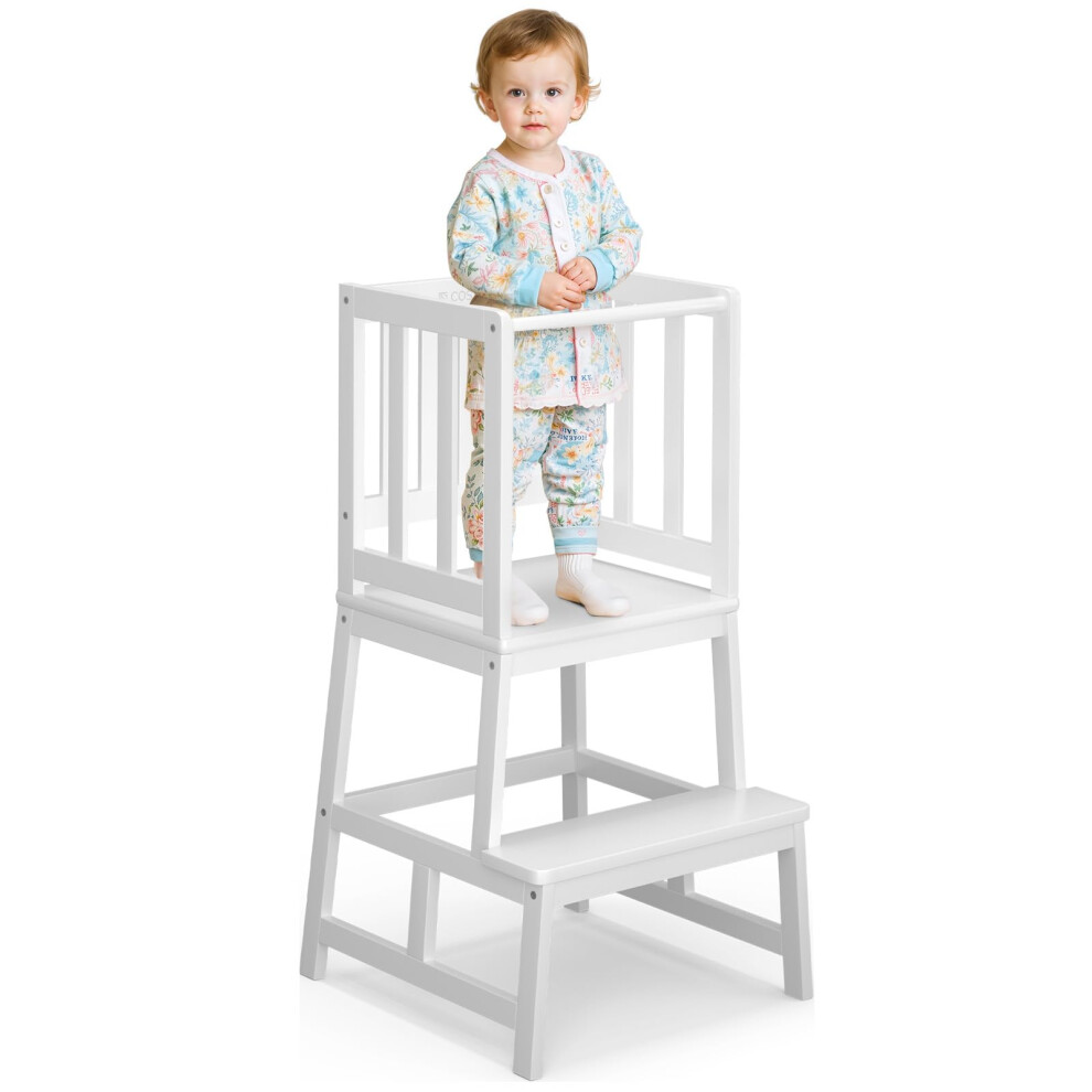 Cosyland Nursery Step Stool For Kids - A Shaped An