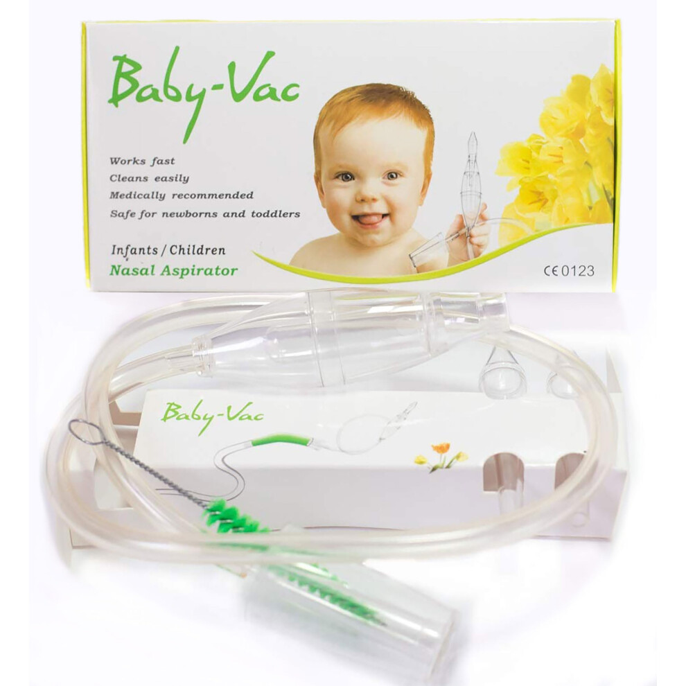Arianna Baby Vac Nasal Vacuum Aspirator Suction Nose Cleaner With Cleaning Brush Baby-Vac