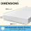 Brillars Thick Cot Bed Mattress 160x80 cm - Extra 2