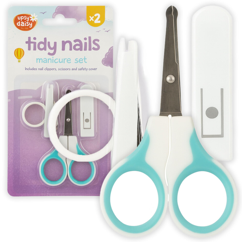 Baby Manicure Set ~ Manicure Kit ~ Scissors And Nail Clipper Upsy Daisy For Baby