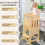WINGYZ Wooden 3-Height Adjustable Toddler Learning 5