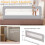 EAQ Foldable Bed Rails,Toddler Bed Guard Swing Dow 2