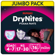 Huggies DryNites Girl 4-7 years ( 17-30kg ) x16 Fr