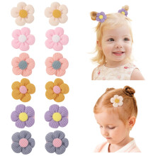 12Pcs Baby Hair Clips 1.77" Flower Girl Hair Clips