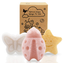 myHomeBody Konjac Baby Sponge for Bathing, Cute Sh