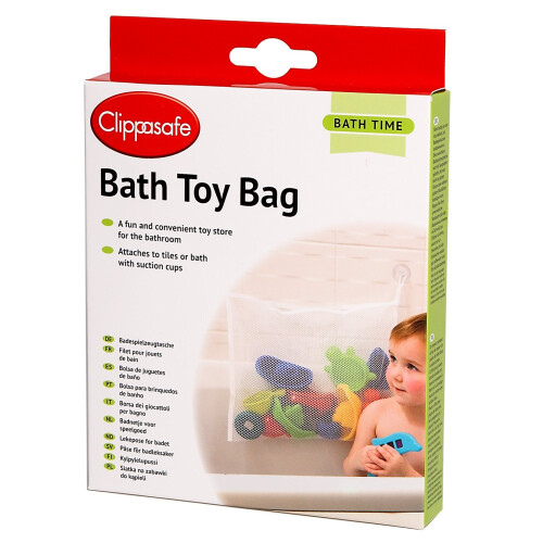 Clippasafe Bath Toy Bag - White