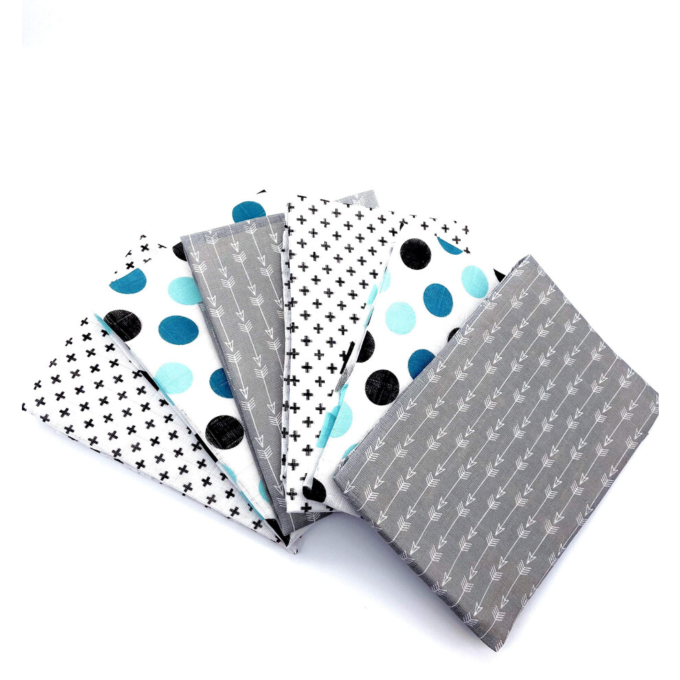 100% Cotton Baby Muslin Squares - 6 P Sasma Home