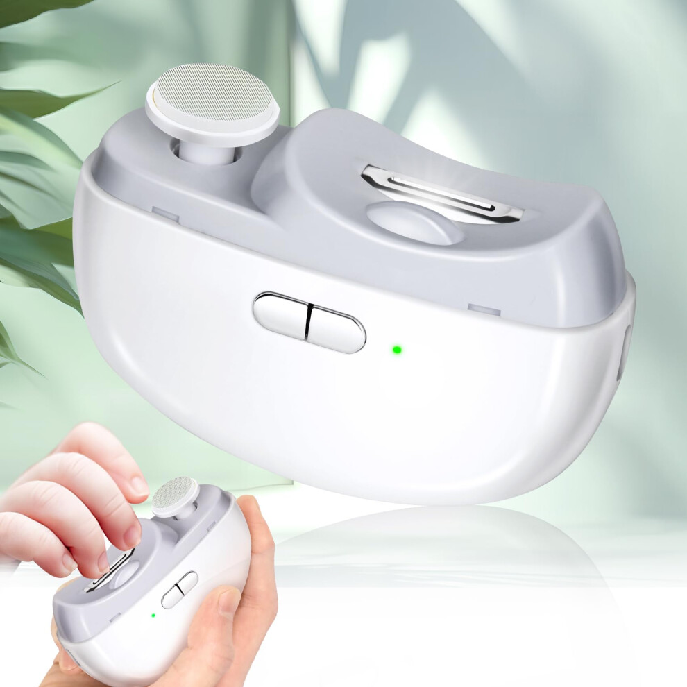 Electric Nail Clipper With Led & 2 Speeds, 3 Light Loqomi