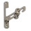 HomeSecure HS4318 UPVC Window Restrictor Hook with Child Lock Restrictor Safety Catch - Silver 1