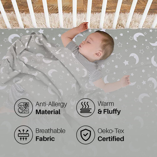 DTEX HOMES 2 x Cot Bed Fitted Sheets Anti-Allergy 2