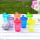 Youngever 7 Pack Reusable Kids Sippy Cups, Assorted Rainbow Colors 3