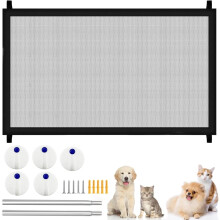 Stair Gate 110x72cm Mesh Stair Gate For Dogs Safet