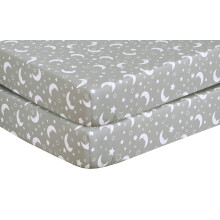 DTEX HOMES 2 x Cot Bed Fitted Sheets Anti-Allergy