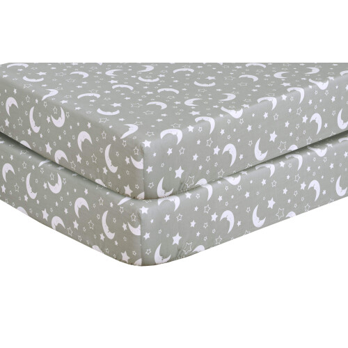 DTEX HOMES 2 x Cot Bed Fitted Sheets Anti-Allergy