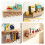 Nursery Shelves, 3- Pack Nursery Book Shelf with H 6