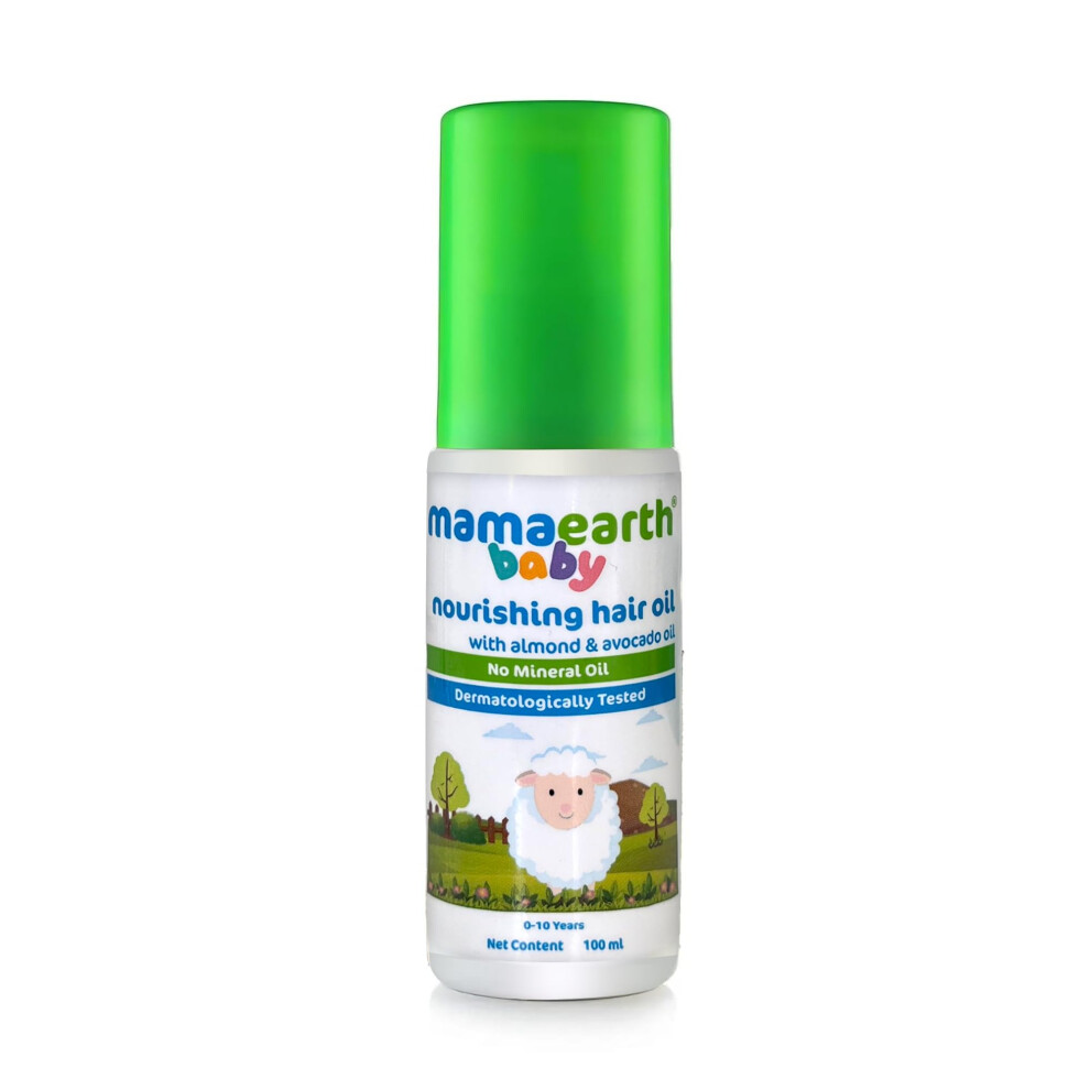 Mamaearth Nourishing Baby Hair Oil With Almond & Avocado 100Ml