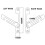 HomeSecure HS4318 UPVC Window Restrictor Hook with Child Lock Restrictor Safety Catch - Silver 6